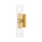 Z-Lite Titus 2 Light Wall Sconce, 4.5in. W x 17.5in. H, Modern Gold 826-2S-MGLD - alternate 1